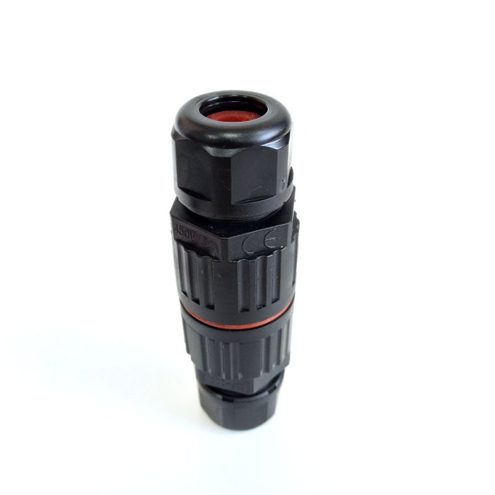 Set 2 conectori etansi rapizi cu 3 poli, IP68, pentru conductori electrici, E-LOCKS, tip M3 [2]