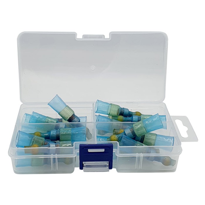 Set 20 morsete termocontractibile, cu spirala de cupru si lipire cu cositor, E-LOCKS, galbene, diametru 9,0 mm [4]