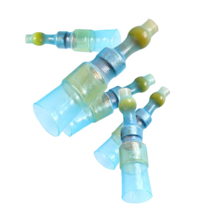 Set 20 morsete termocontractibile, cu spirala de cupru si lipire cu cositor, E-LOCKS, galbene, diametru 9,0 mm [1]