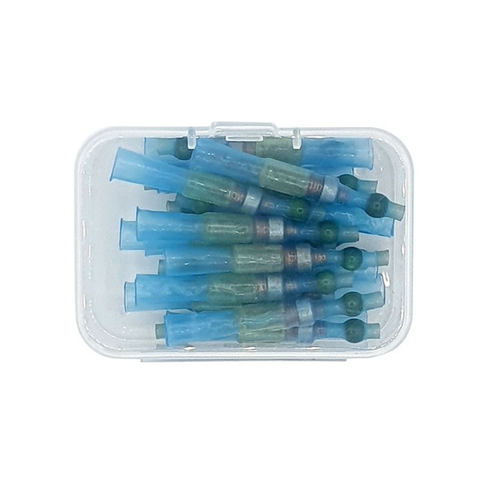 Set 20 morsete termocontractibile, cu spirala de cupru si lipire cu cositor, E-LOCKS, verzi, diametru 3,3 mm [3]