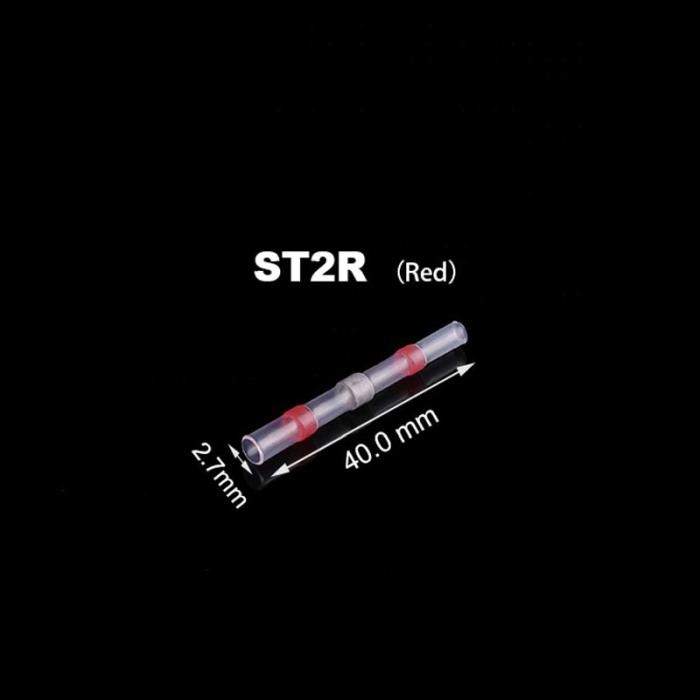 Set 50 bucati Conectori termocontractibili, E-LOCKS, cu lipire si etansare pentru conductori electrici, model ST2R [3]