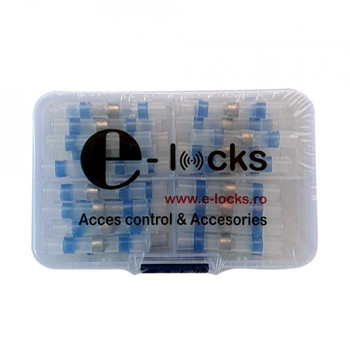 Set 50 bucati Conectori termocontractibili, E-LOCKS, cu lipire si etansare pentru conductori electrici, model ST3B [5]