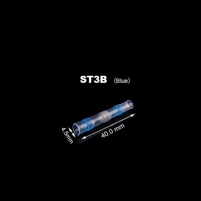 Set 50 bucati Conectori termocontractibili, E-LOCKS, cu lipire si etansare pentru conductori electrici, model ST3B [3]