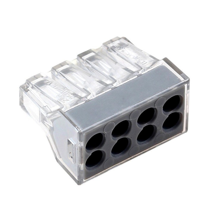 Set 71 bucati Conectori push-in pentru conductori electrici, E-LOCKS, 2, 4, 6 si 8 pini, plastic [4]