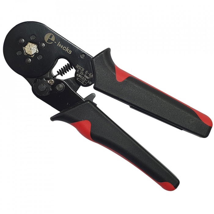 Set cleste pentru sertizare E-LOCKS, model HSC8 6-6A, cu sase falci + 1900 buc terminale conductori [2]