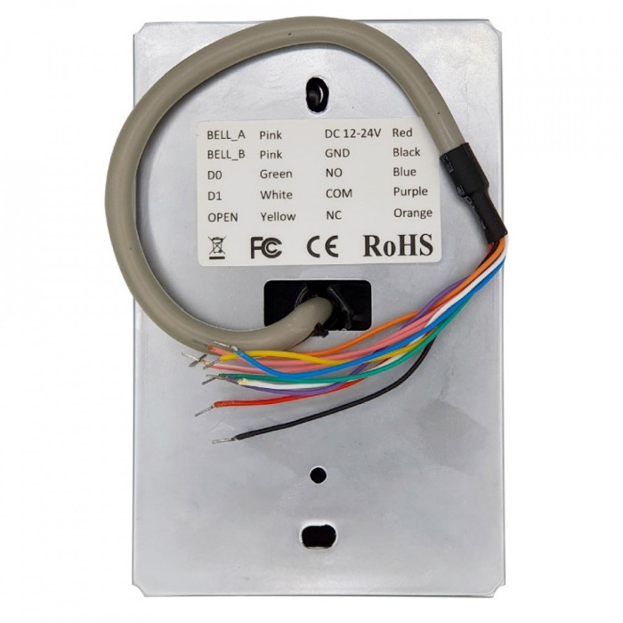 Unitate control acces din metal E-LOCKS, standalone si Wiegand, anti vandalism, cu tastatura si cititor RFID [2]