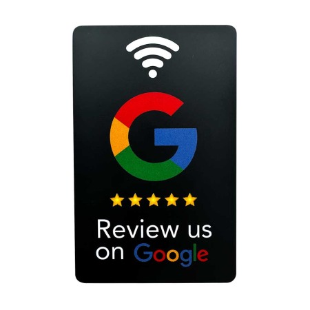 Card recenzii Google, E-LOCKS, NFC NTAG215, 540 bytes, PVC, negru [0]