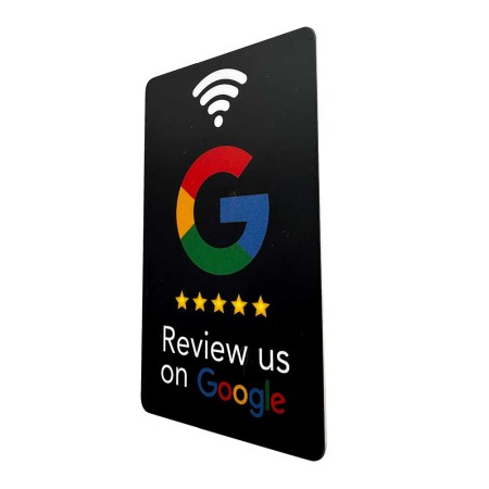 Card recenzii Google, E-LOCKS, NFC NTAG215, 540 bytes, PVC, negru [1]