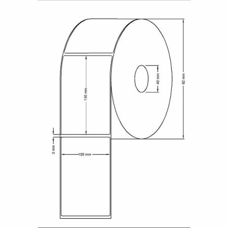 Etichete termice 100x150 mm / 250 bucati pe rola [2]