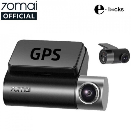 Pachet camera auto DVR Xiaomi 70MAI A500S-1 Dash Cam Pro Plus cu camera spate RC06, 2.7K 1944p, IPS 2.0", 140 FOV, ADAS, GPS, Night Vision, Monitorizare parcare [0]