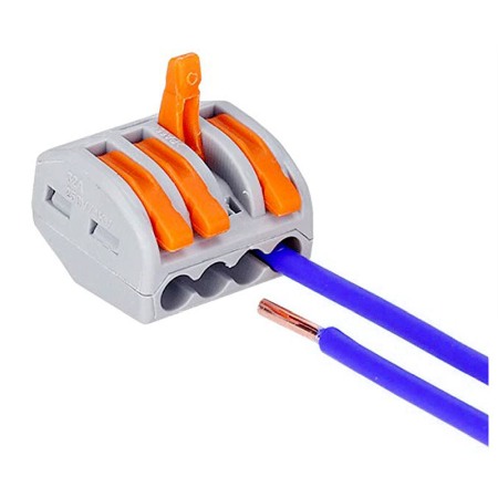 Set 10 bucati Conectori rapizi pentru conductori electrici, E-LOCKS, cu levier, 4 pini, plastic [2]