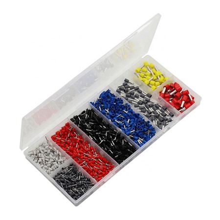 Clesti si accesorii sertizare - Set 1200 buc pini terminali izolati pentru conductori electrici 0,50 - 10 mm²