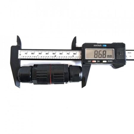 Set 2 conectori etansi rapizi cu 3 poli, IP68, pentru conductori electrici, E-LOCKS, tip M3 [3]