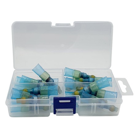 Set 20 morsete termocontractibile, cu spirala de cupru si lipire cu cositor, E-LOCKS, galbene, diametru 9,0 mm [3]
