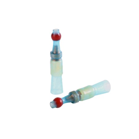 Set 20 morsete termocontractibile, cu spirala de cupru si lipire cu cositor, E-LOCKS, rosii, diametru 4,5 mm [1]