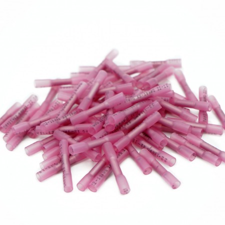 Set 50 bucati Conectori termocontractibili rosii HSC-1 0,50 - 1,50 mmp, E-LOCKS, cu sertizare si etansare IP67 pentru conductori electrici [2]