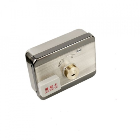 Yala (incuietoare) electromagnetica din inox, cu motor, cu acces RFID, electric si cu cheie [2]