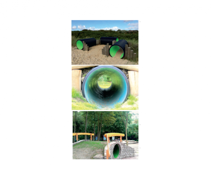 Tunel de târâre – pentru montaj la nivelul solului [4]