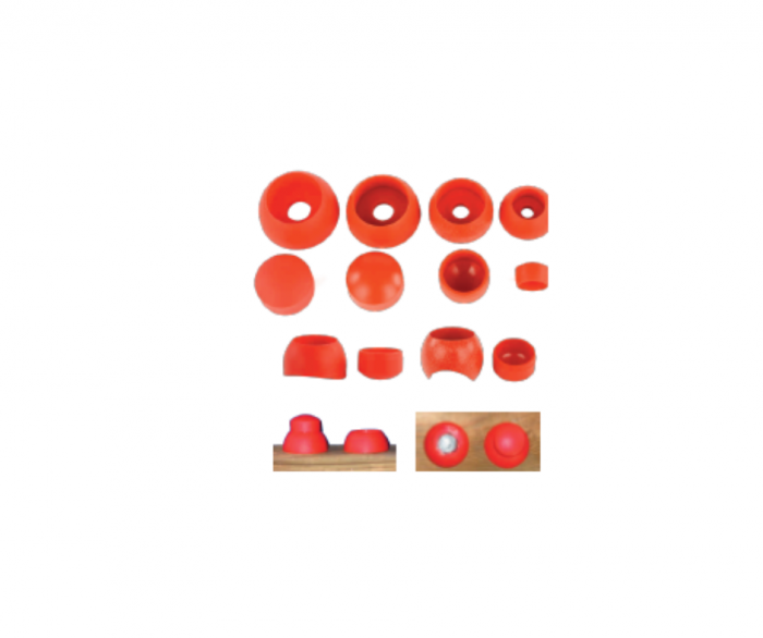 Capace de protecție pentru șuruburi, realizate din polietilenă (PE) [1]