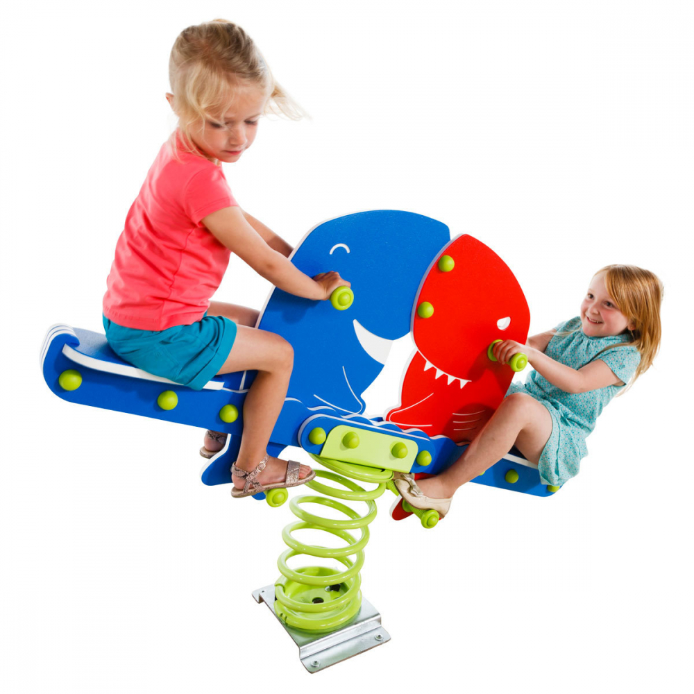 Jucărie pe arc din HDPE tip RECHINI GEMENI [2]