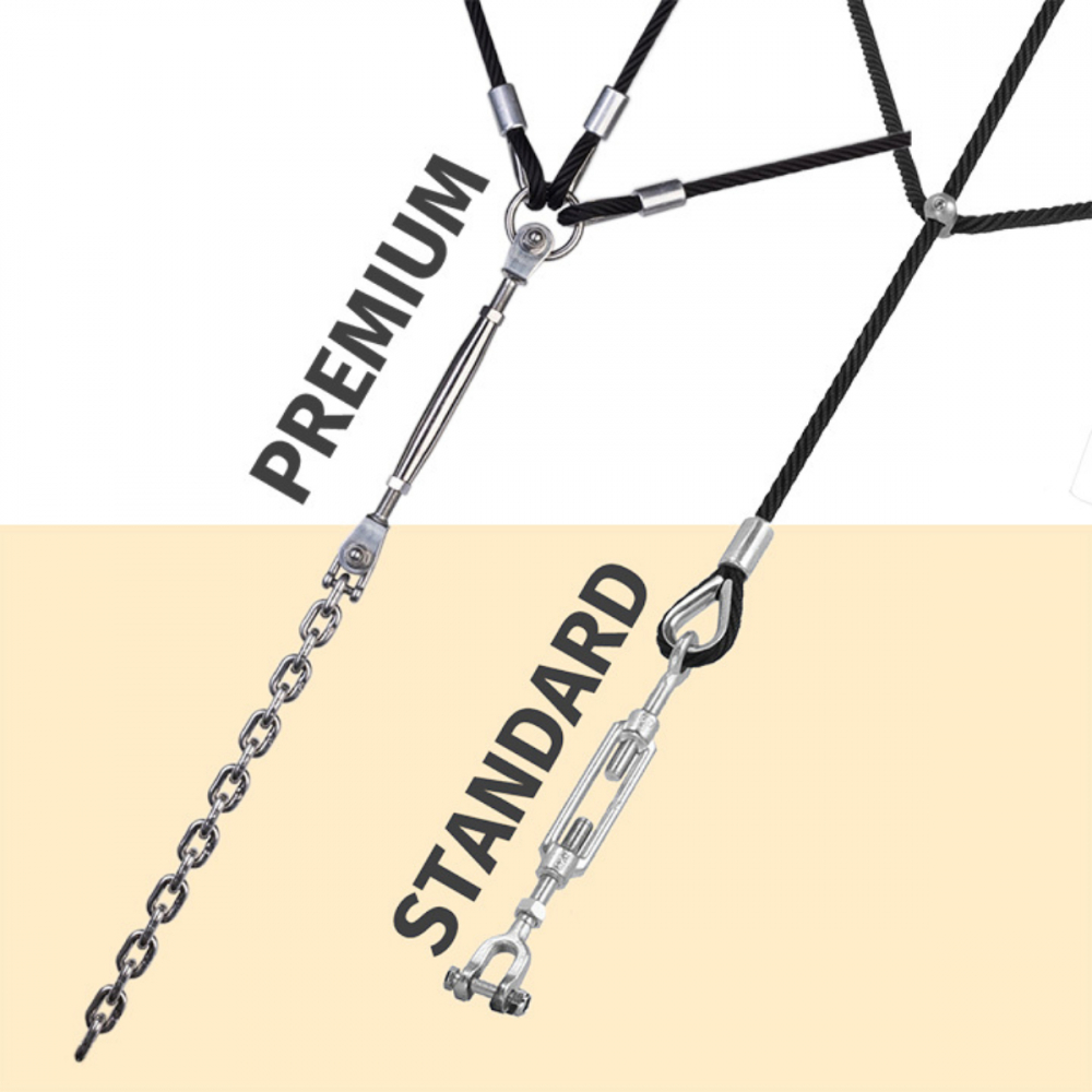 Plasă piramidală cu sfoară armată tip PIRAMIDA - 5,0 m [3]