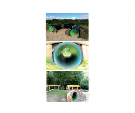 Tunel de târâre – pentru montaj la nivelul solului [3]