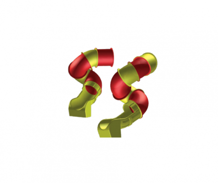 LOCURI DE JOACA EXTERIOR - Tobogan tubular elicoidal PE (spirală)