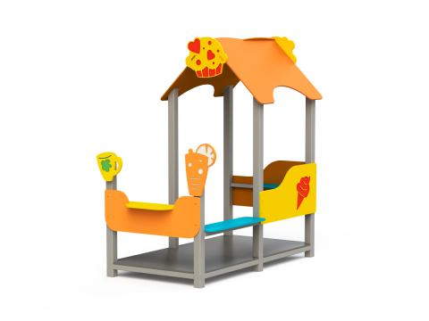 LOCURI DE JOACA EXTERIOR - Căsuță de joacă tip H09