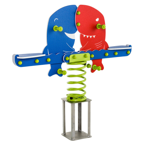 Jucărie pe arc din HDPE tip RECHINI GEMENI [3]