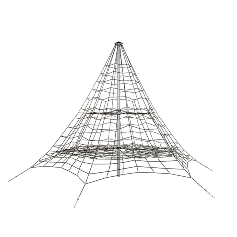 LOCURI DE JOACA EXTERIOR - Plasă piramidală cu sfoară armată  tip PYRAMID CLIMB - 5,5m