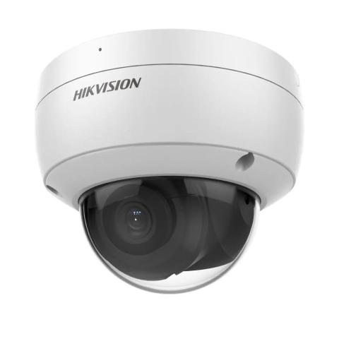 Camere supraveghere IP - Cameră IP Dome Hikvision DS-2CD2123G2-IU – 2MP, AcuSense, Microfon Integrat, IR 30 m, IP67,