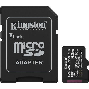 Supraveghere Video - Card memorie Kingston SDCS3/64GB, 64GB, Class 10