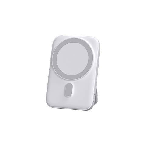 Stație de încărcare wireless 5 in 1 cu baterie externă pentru telefon, ceas si căști (alb) [1]