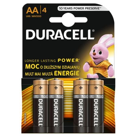 A_0061 Duracell 4 LR6 AA MN1500 AAK4 alkaline battery (blister) [1]