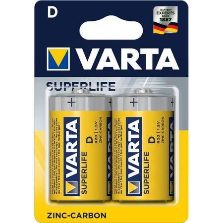 Baterie Zn-Cb R20 Varta Superlife 2020 Blister 2 [1]