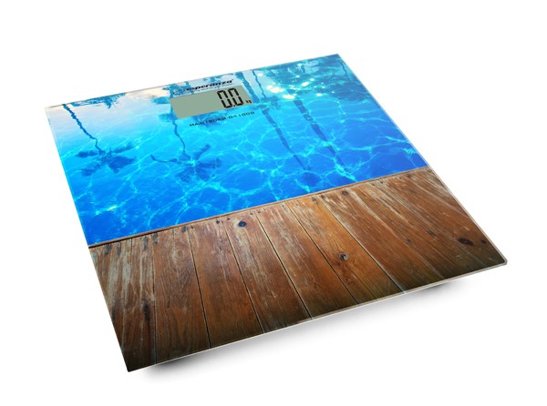 EBS011 Cantar corporal de baie Esperanza Waikiki sticla 180kg Multicolor Sarcina maxima 180 kg, Afisaj Digital [1]