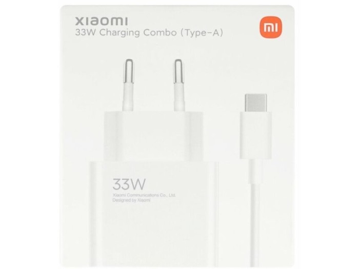 Incarcator cu Adaptor si Cablu Type-C pentru Xiaomi 33W, Charger Travel Adapter, Super Fast Charging, Alb [1]