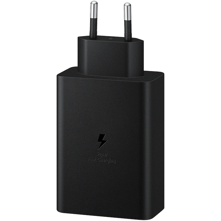 Încărcător Samsung 65W Trio EP-TA6530NBEGEU USB-C + USB-A Super Fast Charging 2.0 Original [3]