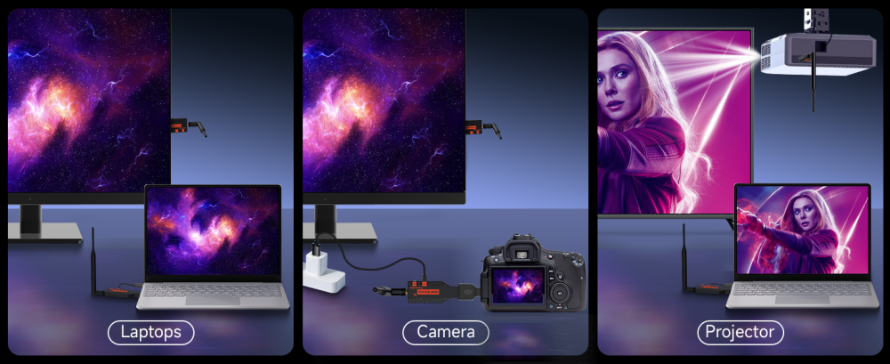 Kit Extensie HDMI Wireless 150m Datamaxx 4K Plug & Play [5]