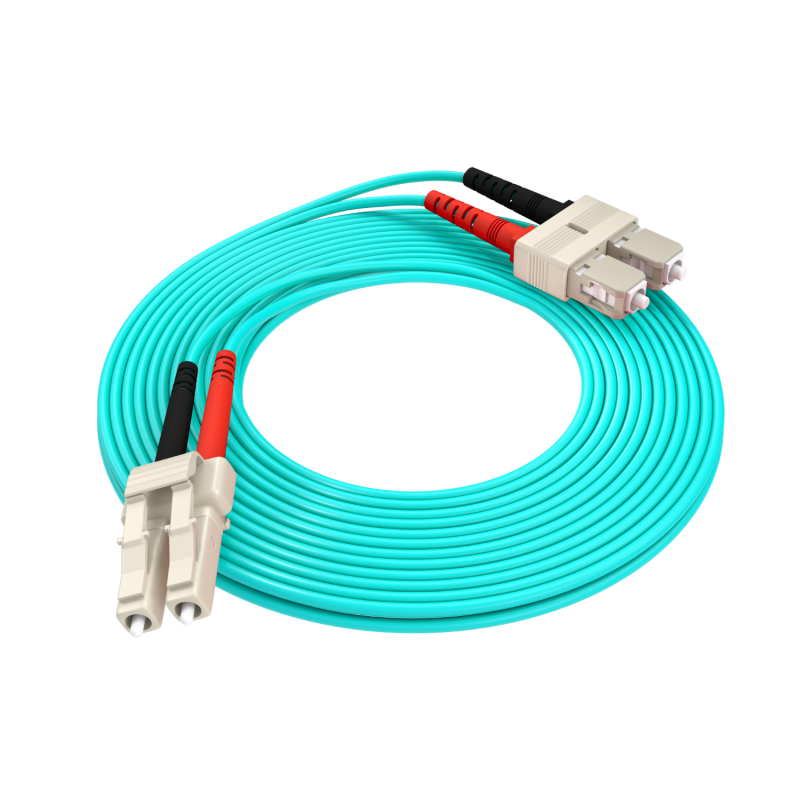 Patch Cord Fibra Optica Datamaxx Duplex Multi Mode OM3 Manta LSZH semi-tight bufer SC/UPC-LC/UPC 50/125 5 metri [2]