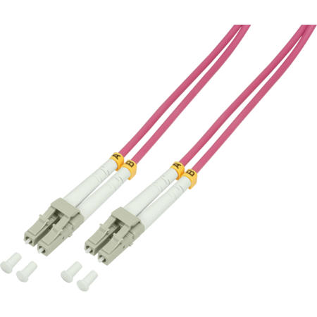 Patch Cord Fibra Optica Datamaxx Duplex Multi Mode OM4 Manta LSZH semi-tight bufer LC/UPC-LC/UPC 50/125 3 metri [2]