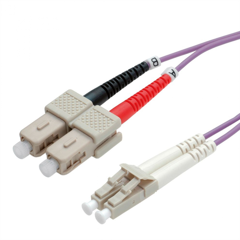 Patch Cord Fibra Optica Datamaxx Duplex Multi Mode OM4 Manta LSZH semi-tight bufer SC/UPC-LC/UPC 50/125 5 metri [3]