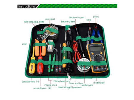 Scule Electrice si Unelte - A_0051 Trusa reparatie telefoane cu multimetru si letcon