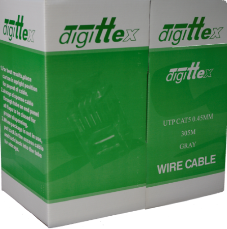 Cabluri Transmisii Date - A_0192 Cablu UTP Digittex aliaj 4 fire CCS + 4 fire CCA 0.51 mm rola 305 metri