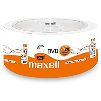 DVD-uri - A_0457 DVD+R Dual Layer Maxell Printabil 25 Spindle