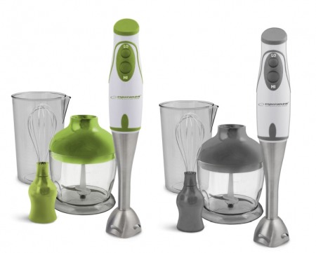 Blendere & tocatoare - A_0485 EKM003G Mixer vertical, Esperanza  Pesto 450W, 2 trepte viteza, Alb/Verde