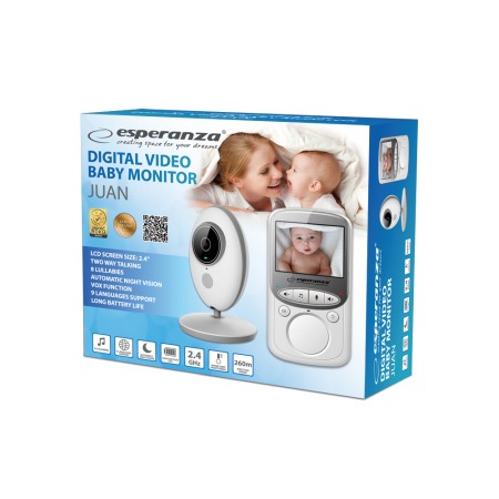 Monitorizare Copil - A_0490 EHM003 ESPERANZA BABY MONITOR 2.4 "LCD JUAN