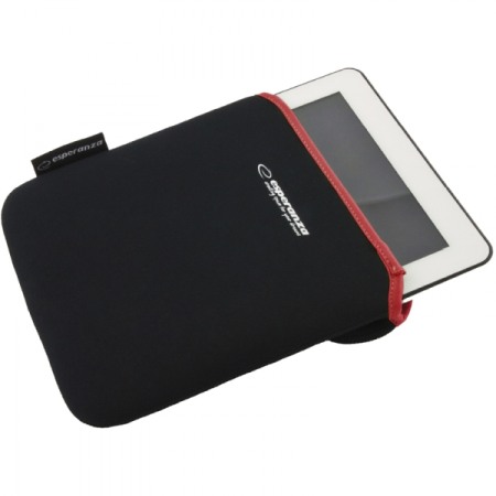 Accesorii Laptop - A_0542 Geanta pentru Tableta Esperanza ET172R - 9,7'' 4:3 Negru cu rosu din Neopren 3mm