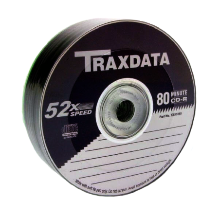 CD-uri - A_0814 CD-R80 52XTRAX 100 Spindle Black+Silver