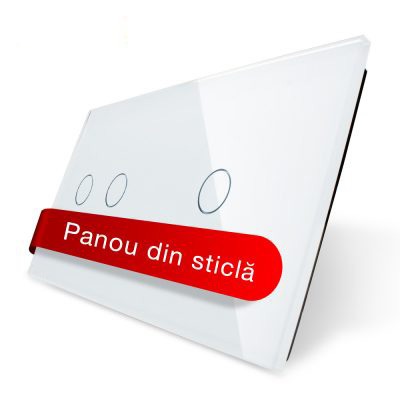 Casa Inteligenta - A_1204 Panou din sticla pentru intrerupator digital 3 cai C7-C1/C2